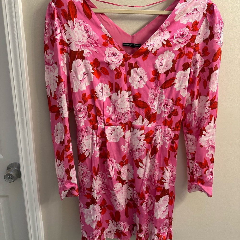 Guess floral Pink Dress size medium